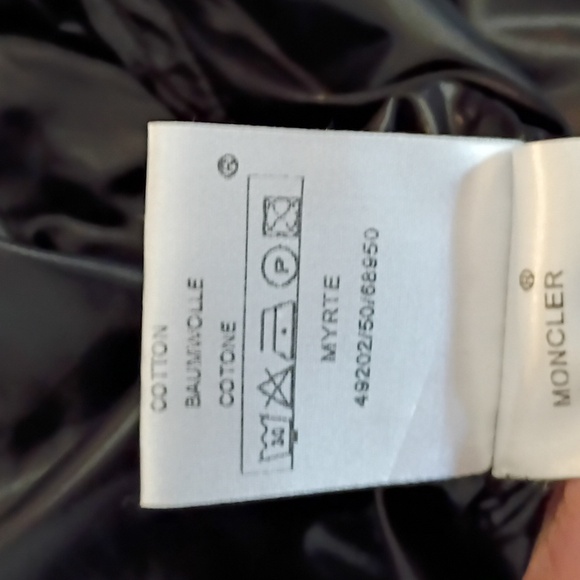 Authentic Moncler Shiny Trench Coat with Logo Sleeve size 1 UPDATED - Picture 10 of 17